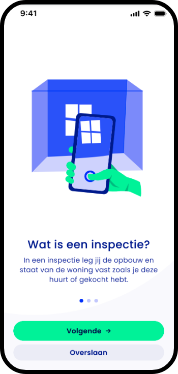 De afbeelding geeft weer wat Spekt kan op een manier hoe het in de praktijk ook eruitziet. Dit is een app. Ook heeft de afbeelding tekst wat uitlegt wat het product kan.